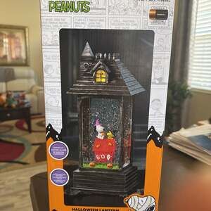 Peanuts Snoopy Halloween Spooky Lantern with Lights & Music
